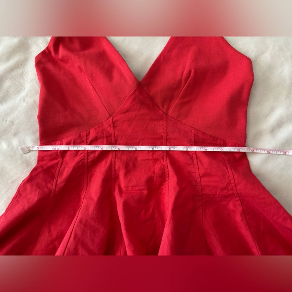 NWT Zara Red Peplum Blouse - Picture 6 of 9